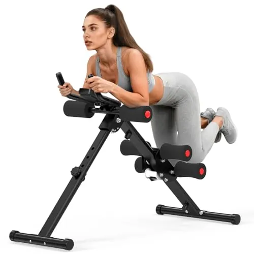 RELIFE REBUILD YOUR LIFE Maquina Abdominales Entrenador Abdominal Casa Aparato de Entrenamiento Muscular Ejercitador Plegable Multifuncional Gimnasio