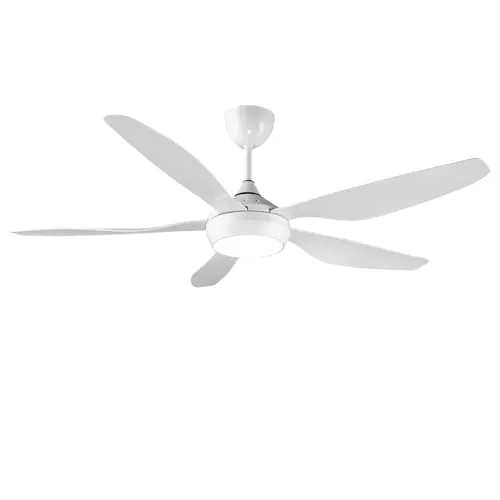 reiga Ventilador de techo con iluminación LED Regulable y Mando a Distancia