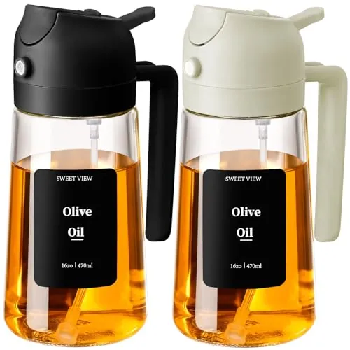 SWEET VIEW 470ml 2 en 1 Dispensador de Aceite y Pulverizador de Aceite