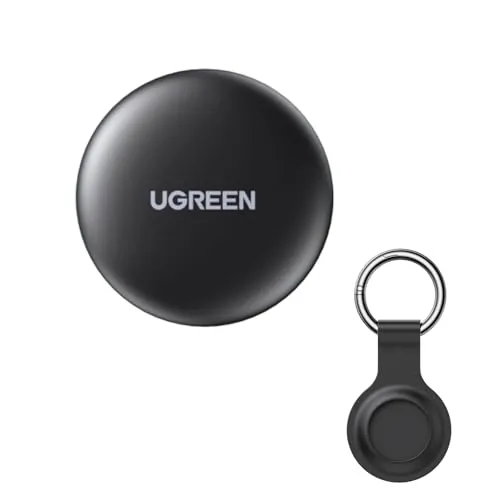 UGREEN FineTrack Mini Tag SmartTag Tracker Bluetooth Soporte iOS 2 Piezas | Batería de 18 Meses, Rastreador Compatible con Find My, para Llaves Equipaje Cartera Bicicleta Mochila Bolso