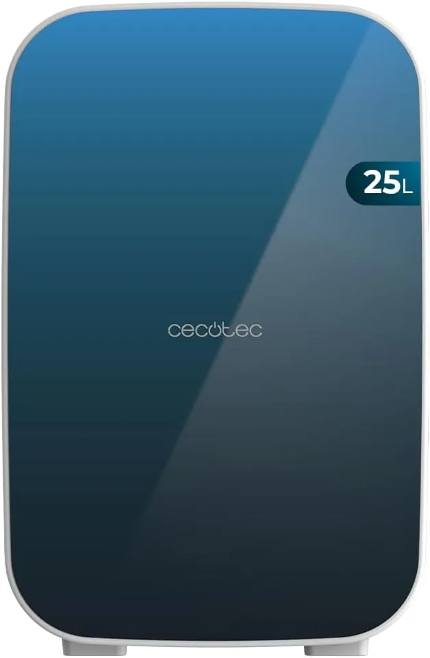 Cecotec Mini Nevera de 25L Bahamas Pat 1. Funcionamiento 12V-220V, Compatible Coche y Caravanas, Función Enfriamiento y Calentamiento, Rango Temperatura 7-65º, Fácil Transporte