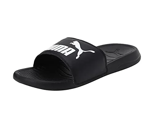 PUMA Popcat 20, Chanclas Unisex adulto, Puma Black-Puma Black-Puma White, 40.5 EU