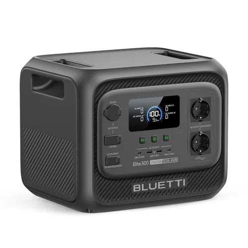 BLUETTI Elite 300 Estación de Energía Portátil 3014,4Wh Generador Solar