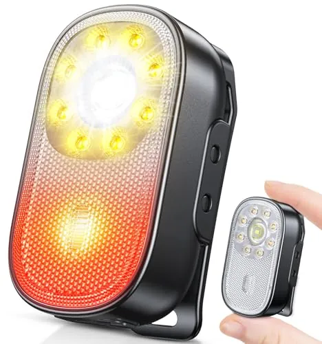 CIRYCASE 500LM Mini Linterna EDC con Clip, 10 Modos & Foco+Difusa
