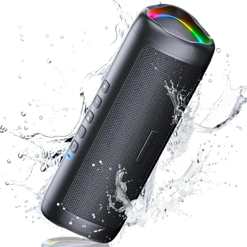UOHHBOE Altavoz Bluetooth Portátil 30W, Graves Potentes y Sonido Estéreo