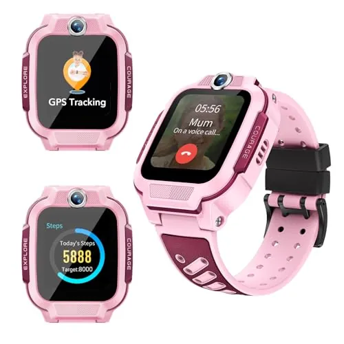 imoo Z3 Reloj Inteligente Niña con Teléfono,Smartwatch Niños con Vídeo Rose