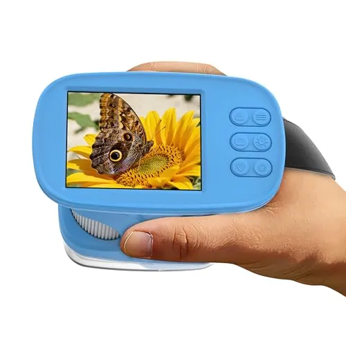 Microscopio Infantil con Pantalla Mejorada de 2.4" y Resolución