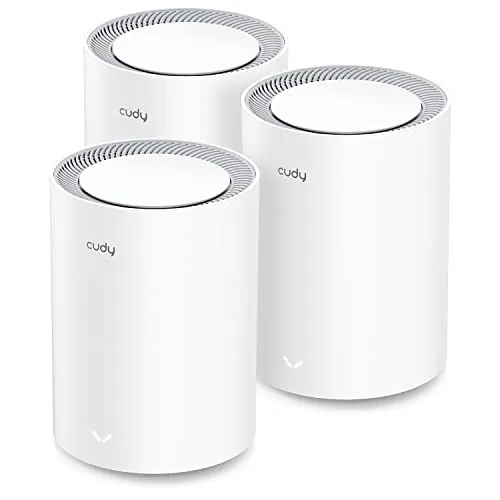 Cudy AX3000 Wi-Fi 6 Mesh, 270 m², OpenWRT, M3000 2.0 3-Pack | Wi-Fi 6 double bande 2402 + 574 Mbps, 1 port WAN 2,5 GbE, réseau maillé transparent, VPN WireGuard/OpenVPN/IPsec