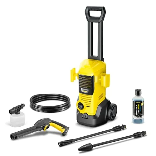 Kärcher Hidrolimpiadora K 2 Premium FJ, 110 Bar, caudal: 360 l/h, Rendimiento: 20 m²/h, Filtro de Agua, 4,2 kg, Pistola de Alta presión, lanzas pulverizadoras, Boquilla Turbo y de Espuma