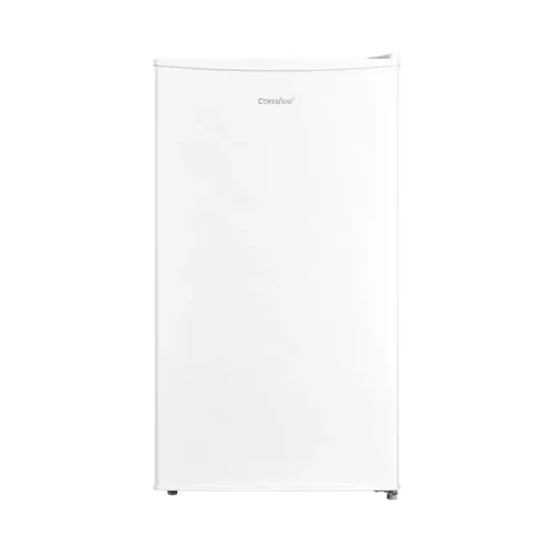 Comfee' 93 L Nevera Pequeña, Bajo Encimera de Una Puerta, Blanco | Compacta, Ahorro Energético, Pequeño Congelador, Puerta Reversible, Oficina/Dormitorio/Hotel, RCD93WH2EU(E)