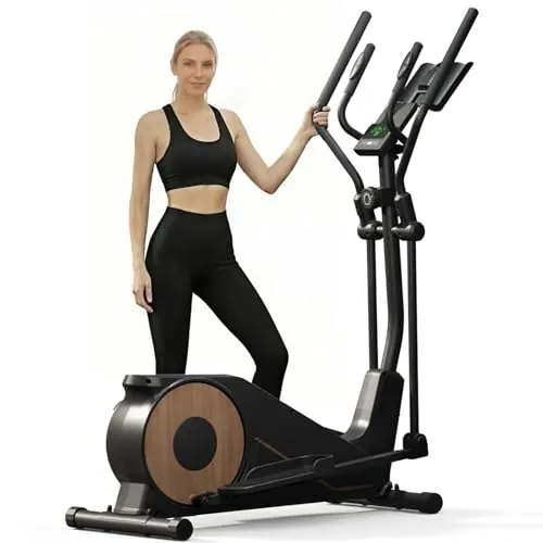 Aeriflo Bicicleta Elíptica para Casa, Zancada 42 cm, Volante 8 kg, 150 kg