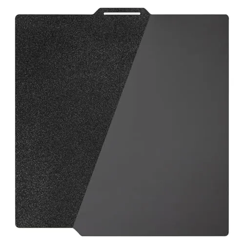 TIOPY Placa de impresión lisa PEI + texturizada PEI Bambulab 257 x 257 mm, acero para resortes de impresión 3D de doble cara para Bambu Lab X2D X1 X1C X1E P1P P1S P2S A1