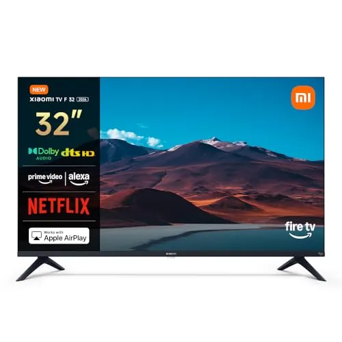 XIAOMI TV F 32, 32 Pulgadas (81 cm), HD, Smart TV, Fire OS7, Control por Voz Alexa, Dolby Audio™, DTS Virtual:X, DTS-HD, Compatible con Apple AirPlay