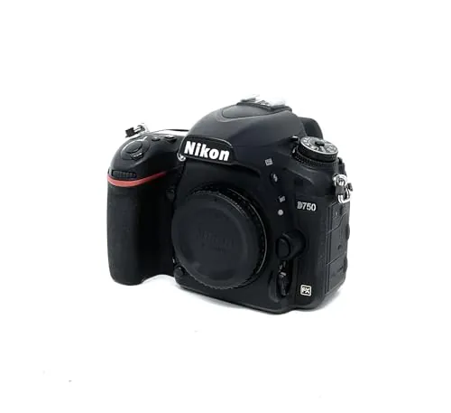 Nikon D750 - Cámara réflex digital de 24.3 Mp (pantalla 3.2", vídeo Full HD), color negro - Solo cuerpo,