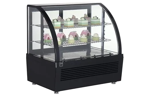 METRO Professional Vitrina refrigerada GCV1100, 70.5 x 47.2 x 68.7 cm, negra, 100 L, 195 W