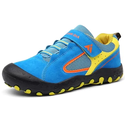 Mishansha Unisex Ligero Zapatillas de Deporte para Niños Niñas Sneakers Transpirable Cómodos Zapatos Casuales, Azul 37
