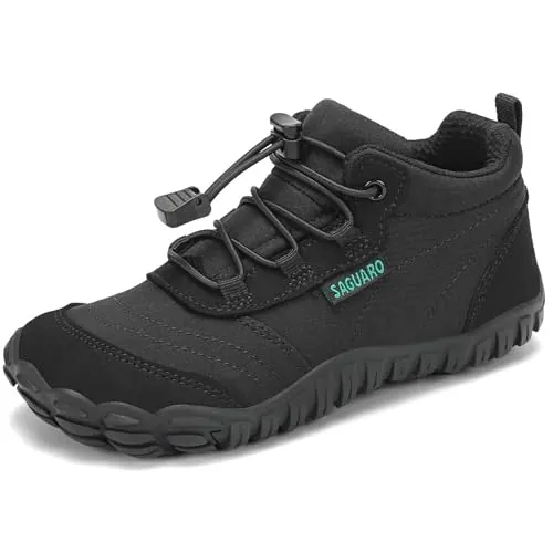 SAGUARO Zapatillas Descalzas Niños Ligeras Transpirable Zapatos de Trekking Barefoot Minimalistas Sneakers Gr.27