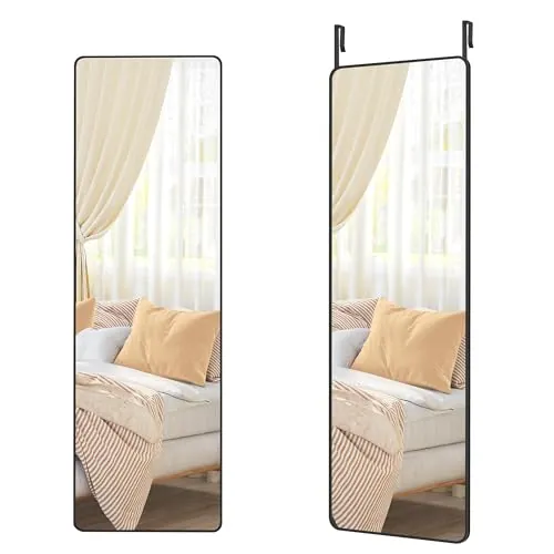 SONGMICS Espejo Colgante de Cuerpo Entero, 120 x 40 cm, Vidrio Templado