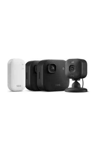 Cámara exterior 2K+ Blink con Cámara Mini 2K+ Blink (última generación), Negro, módulo de sincronización básico Incluido