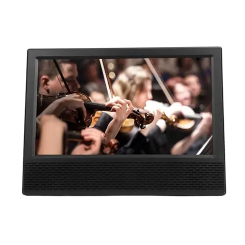 TV Digital Portátil de 14 Pulgadas con Sonido Estéreo, TV Digital de Bolsillo con Control Remoto de 1366X768 para Pesca en Autocaravana.