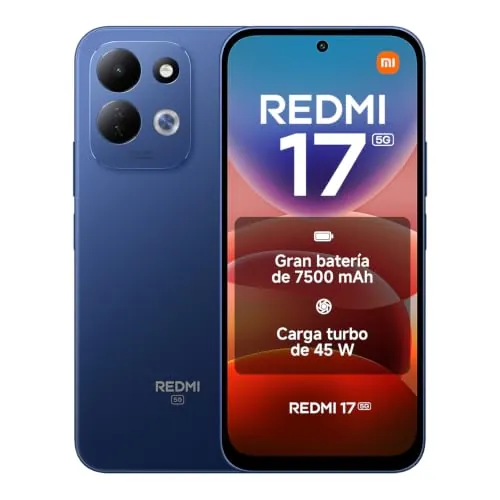 REDMI 17 5G, Smartphone 4+256GB, Azul, batería de 7500mAh, Carga de 45 W