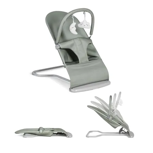 MS BabyWorld – Lullaby – Hamaca para Bebé 2 en 1 | Mecedora y Silla Reclinable | Vaivén Natural | Plegable | Arco de Juegos | Vibración Suave | Para Recién Nacidos hasta 9 kg