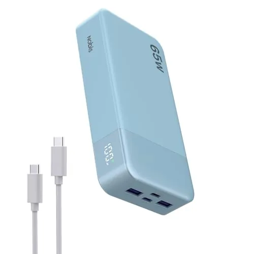 NOBIS Power Bank 65W 20000mah Bateria Externa Carga Rapida