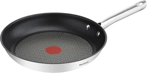 Tefal Duetto Sartén 32 cm, compatible con inducción, superficie fácil de limpiar, indicador Thermo, resistente al lavavajillas, cocina uniforme, diseño duradero