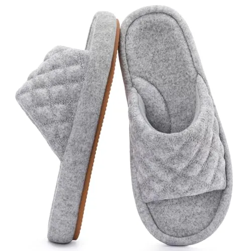 RockDove Zapatillas de Casa para Mujer en Fieltro, 38/39 EU, Gris Claro