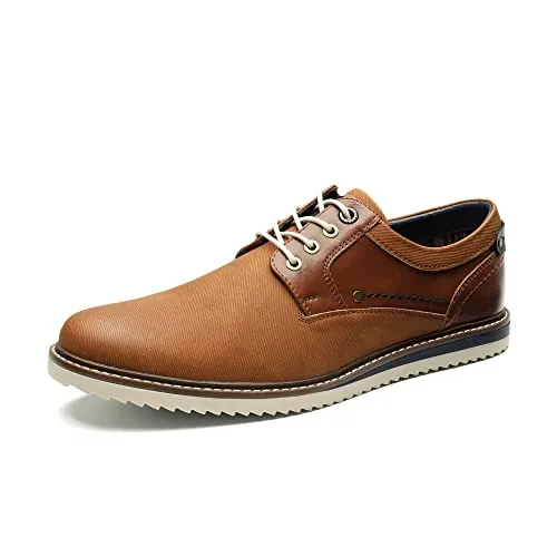 Bruno Marc Zapatos Cordones Zapatillas Casual Hombre,Size 42,Marrón