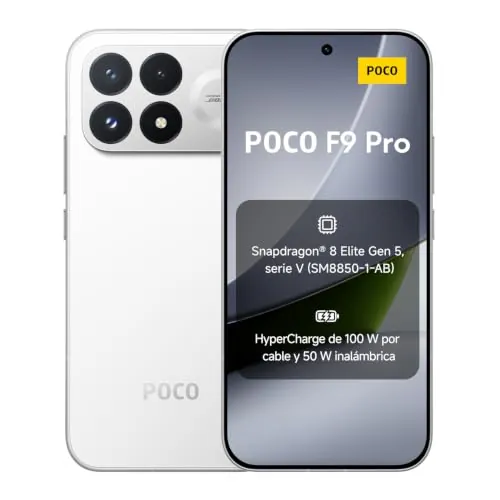 POCO F9 Pro, Smartphone 12+512, Blanco, batería de 6330mAh, carga de 100 W