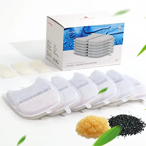 FEELNEEDY 6 filtros Fuente para Gato YPD-C004 con Sensor Movimiento
