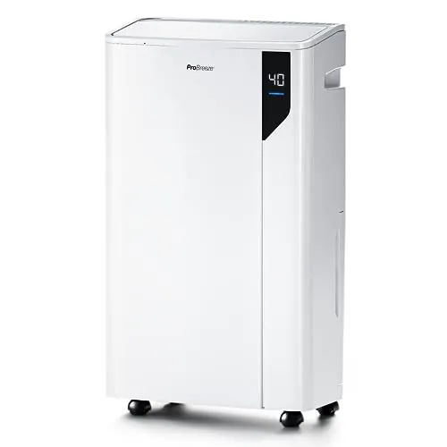 Pro Breeze Deshumidificador 20L, Antihumedad hasta 35 m², Silencioso Bajo Consumo, Sensor de Humedad, Drenaje Continuo, Seca la Ropa, 5 Modos, Higrostato, Temporizador 24H, Moho y Condensación