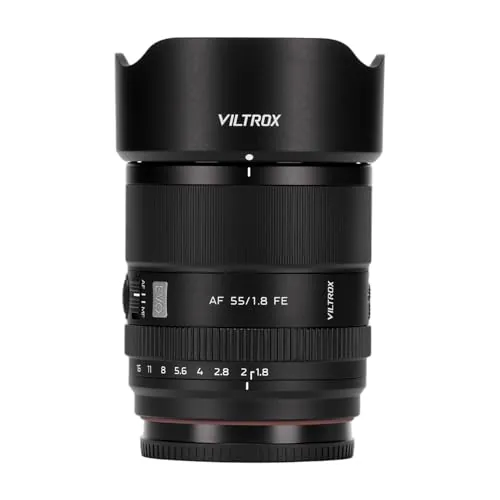 VILTROX APO 55mm F1.8 FE Objetivo, AF 55mm f/1.8 EVO para Sony E, Objetivo Full Frame con Gran Apertura para Sony A7CII A7CR ZVE1 A7RⅤ FX2 a7RⅣ a7Ⅳ a7RⅢ A6700 FX30 ZV-E10 a6600